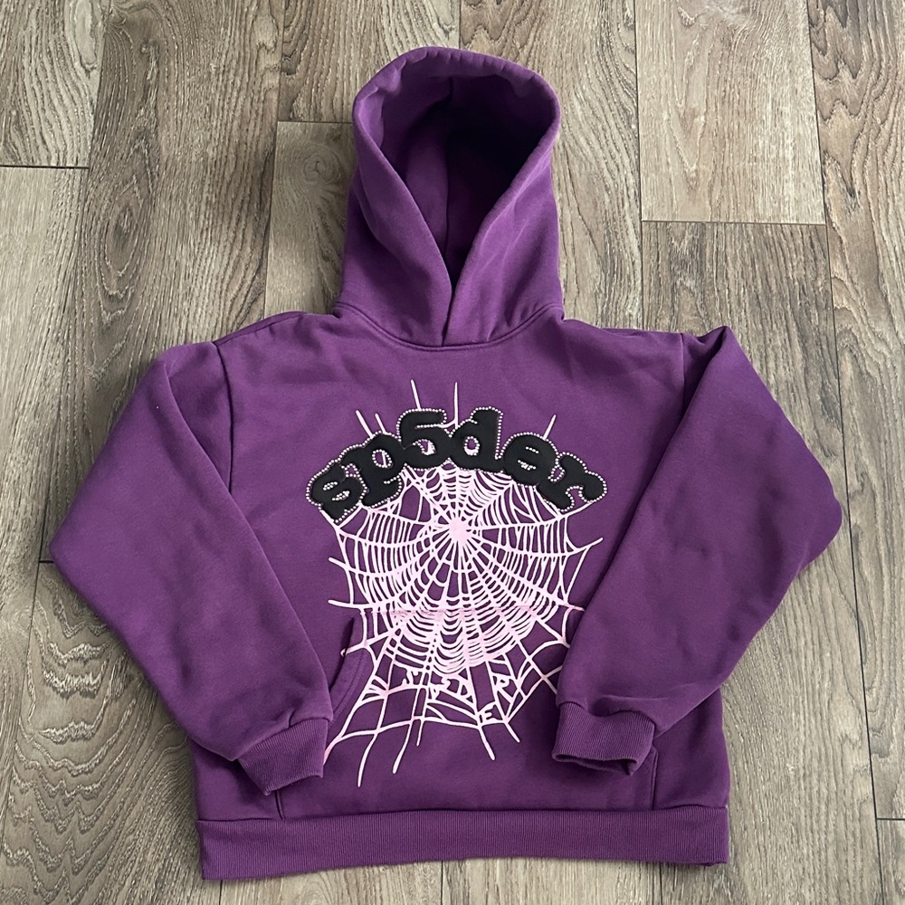 Authentic purple Sp5der hoodie